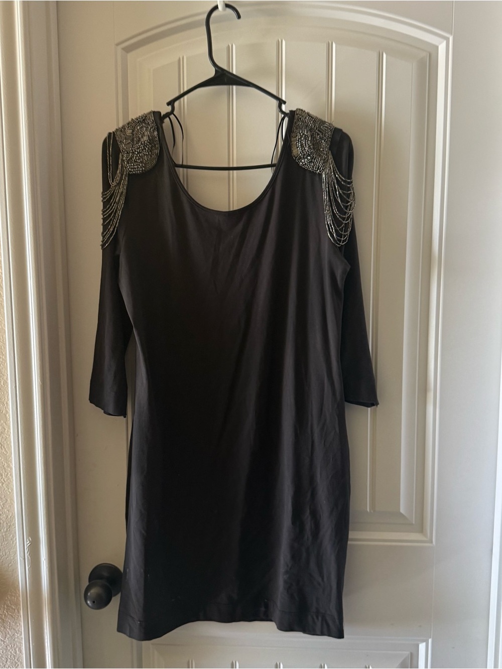 H&M Black V-Neck Tank dress with Scoop Back